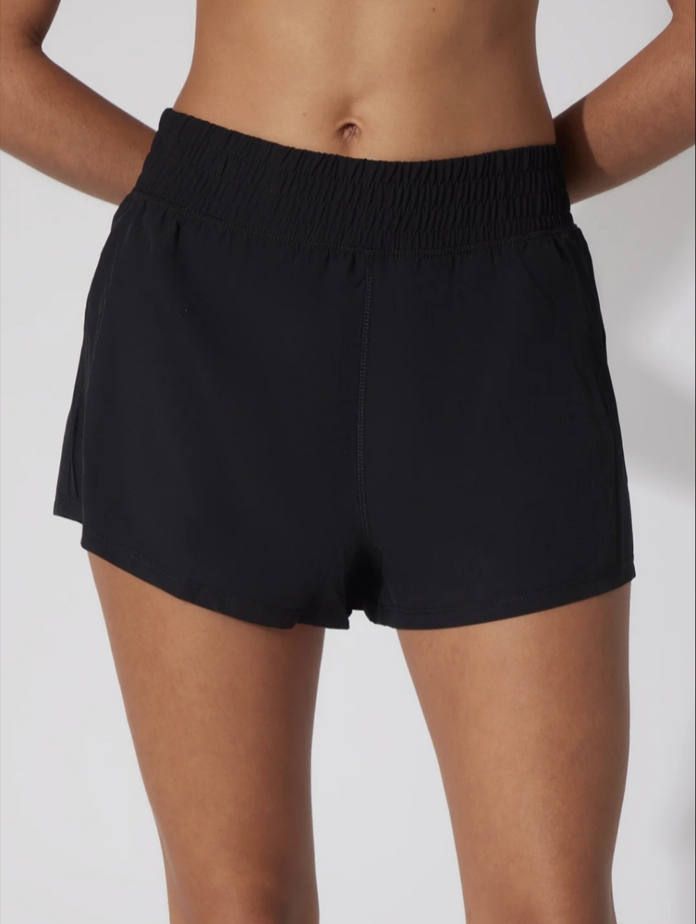 90 Degree by Reflex Lightstreme Run Free Black Athletic Running Shorts Small